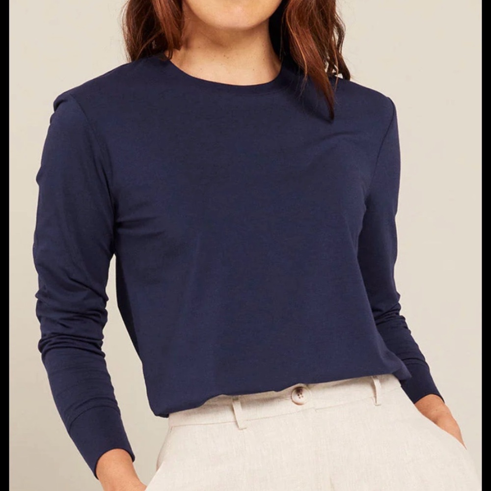 BOODY Classic Navy Long Sleeve Top